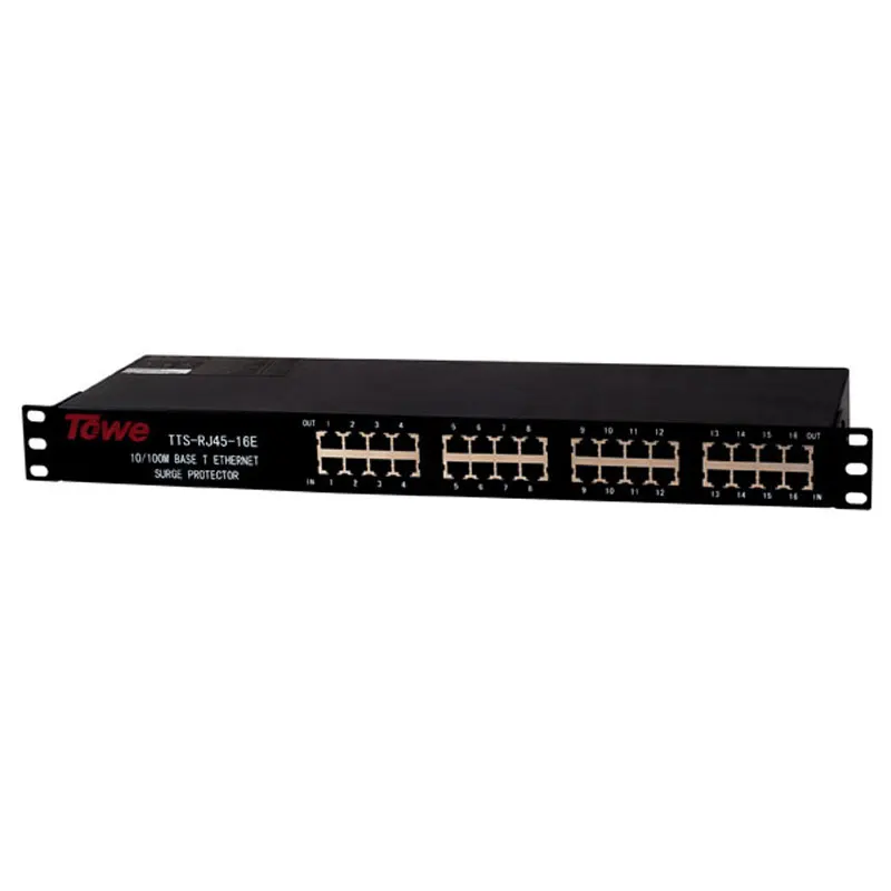 TOWE AP-RJ45-16ERJ45 10/100 М 16 Ethernet Сетевая защита 19 "стандартная стойка для крепления от