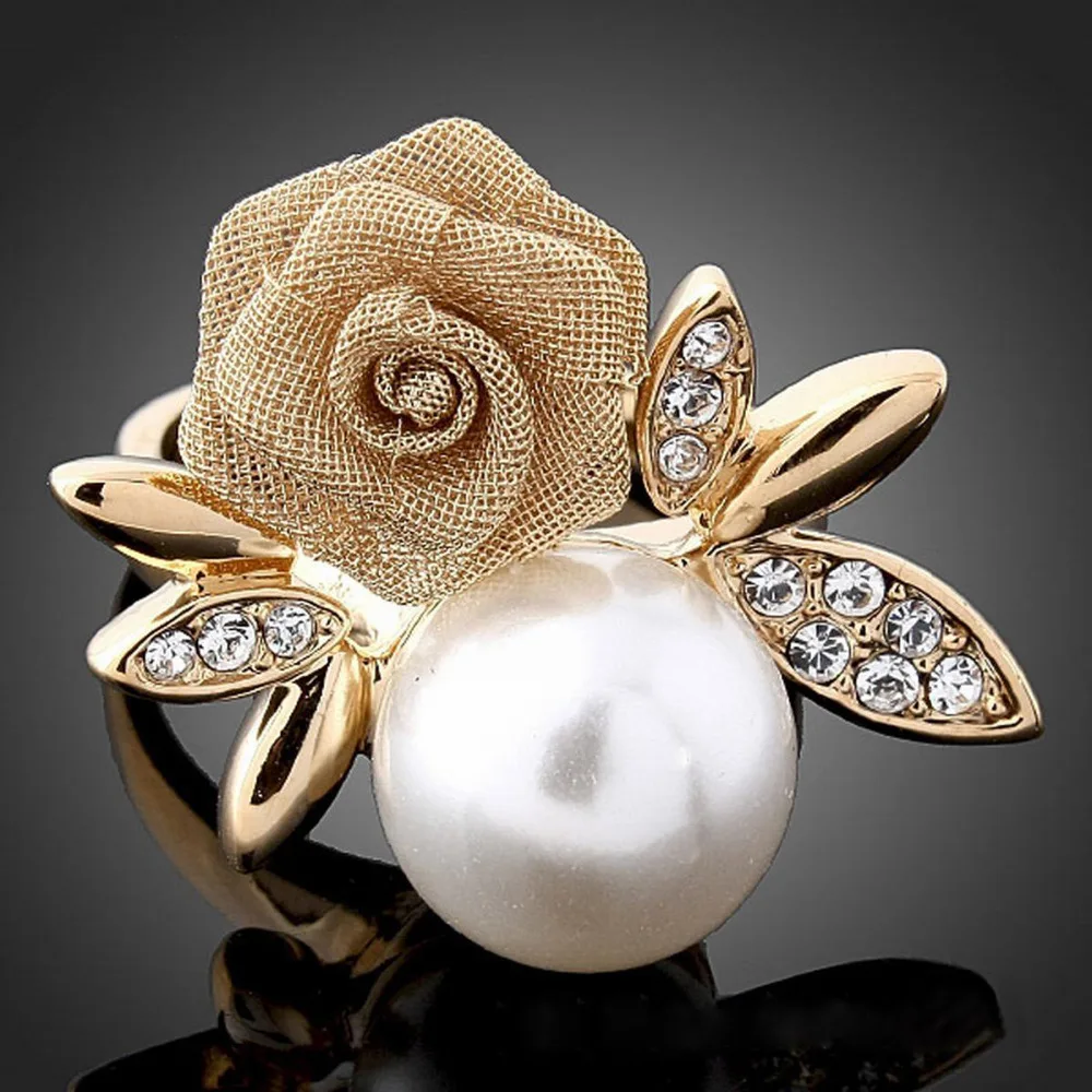 Romantic Rose Flower Imitation Pearl Fashion Ring Floral Rings Women Valentine's Day Jewellery R00088
Romantic Rose Flower Imitation Pearl Fashion Ring Floral Rings Women Valentine's Day Jewellery R00088