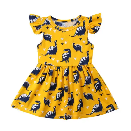 2-7Y Yellow Ruffles Kids Baby Girls Dinosaur Floral Party Pageant Dress Sundress Clothes Summer
2-7Y Yellow Ruffles Kids Baby Girls Dinosaur Floral Party Pageant Dress Sundress Clothes Summer
