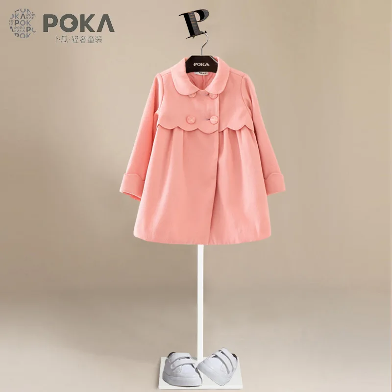 POKA New Fashion Autumn Woolen Long Coat for Girls Pink Princess Coat Childrens Outerwear Coats Kids Winter Thickening Clothing POKA New Fashion Autumn Woolen Long Coat for Girls Pink Princess Coat Childrens Outerwear Coats Kids Winter Thickening Clothing<br><br>Aliexpress