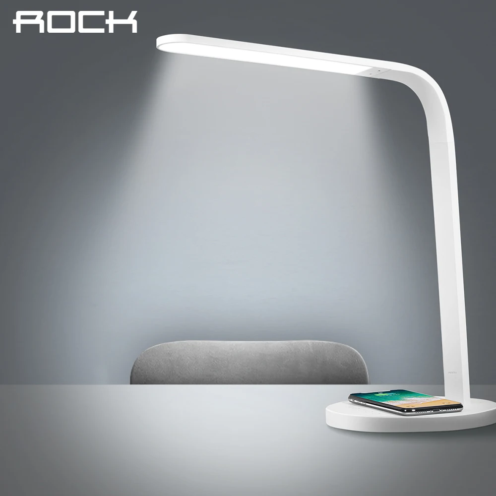 Smart Wireless Charger Desktop Lamp, ROCK Adjustable Touch control table lamp with Wireless charger pad
Smart Wireless Charger Desktop Lamp, ROCK Adjustable Touch control table lamp with Wireless charger pad