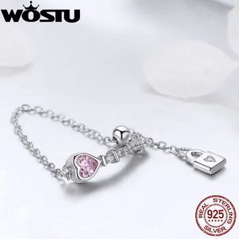 WOSTU Hot Sale 925 Sterling Silver The Key To Your Heart Chain Rings For Women Girl Ring Brand Jewelry Birthday Gift FIR425
WOSTU Hot Sale 925 Sterling Silver The Key To Your Heart Chain Rings For Women Girl Ring Brand Jewelry Birthday Gift FIR425