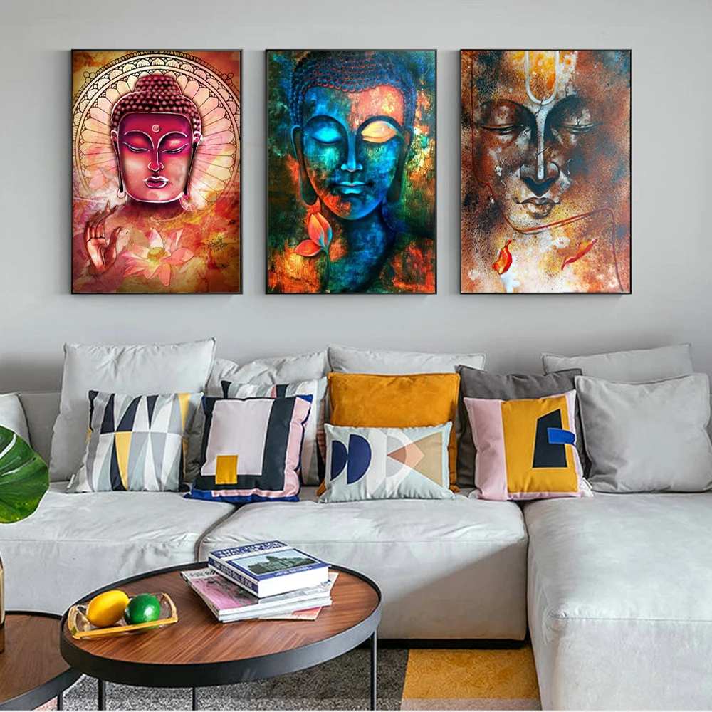 Abstract Buddha Canvas Paintings Modern Colorful Buddhism Wall Art Canvas Prints Wall Decorative Canvas Pictures For Living Room
Abstract Buddha Canvas Paintings Modern Colorful Buddhism Wall Art Canvas Prints Wall Decorative Canvas Pictures For Living Room