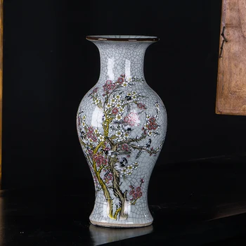 Jingdezhen porcelain ceramic vase, Antique, New Chinese Style Living Room, Antique Decoration, Crackle, Small Vase Decoration
Jingdezhen porcelain ceramic vase, Antique, New Chinese Style Living Room, Antique Decoration, Crackle, Small Vase Decoration