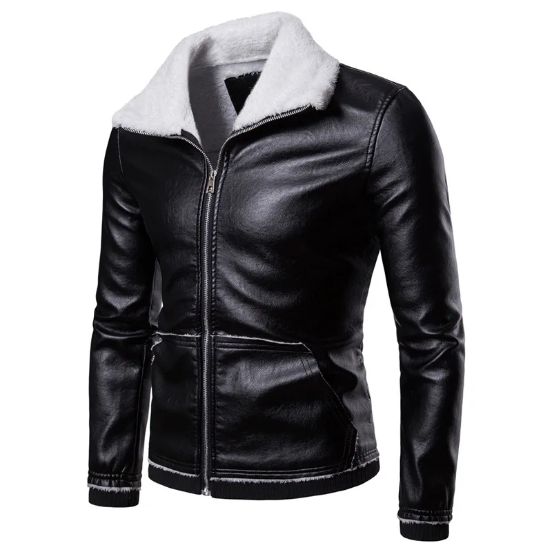 New Brand Motorcycle Leather Jackets Male Winter Leather Jacket Men Biker Men's Wool Leather Jacket Mens Fur Collar Coat Casacos
New Brand Motorcycle Leather Jackets Male Winter Leather Jacket Men Biker Men's Wool Leather Jacket Mens Fur Collar Coat Casacos
