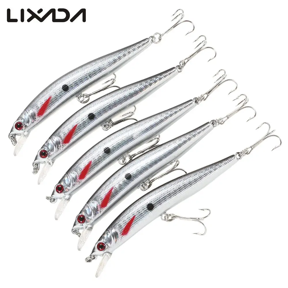 Lixada 5 шт. набор наживки для рыбалки дайвинга Minnow 8 6 г 97 мм 0 3 1 2 м искусственная