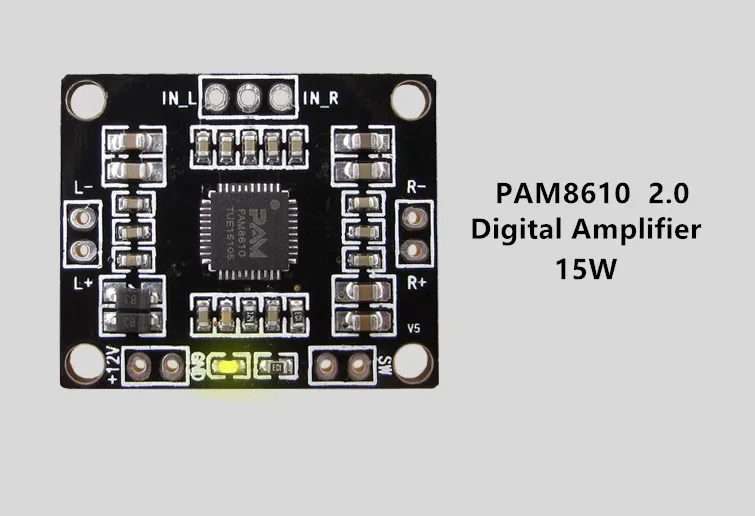 2PCS/LOT PAM8610 Digital Amplifier Board Digital Audio Amplifier Board Amplifier Board 12V15W
2PCS/LOT PAM8610 Digital Amplifier Board Digital Audio Amplifier Board Amplifier Board 12V15W
