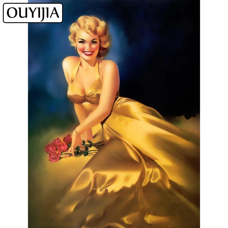 OUYIJIA Art RetroGirl Mosaic Cartoon Woman Oil Beauty Cross Stitch Kit 5D DIY Diamond Painting Square Embroidery Home Decoration
OUYIJIA Art RetroGirl Mosaic Cartoon Woman Oil Beauty Cross Stitch Kit 5D DIY Diamond Painting Square Embroidery Home Decoration