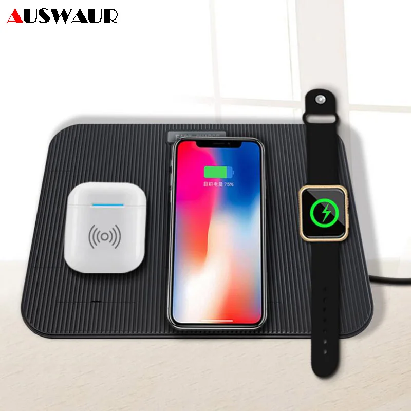 4 In 1 QI Fast Wireless Charger for iPhone 8 XR XS MAX Charging Wireless Charger for Apple Watch iWatch 1 2 3 4 Airpods Charger
4 In 1 QI Fast Wireless Charger for iPhone 8 XR XS MAX Charging Wireless Charger for Apple Watch iWatch 1 2 3 4 Airpods Charger