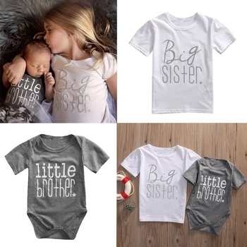 K560 Fashion Matching Family Casual Clothes Big Sister T-shirt Little Brother Romper
K560 Fashion Matching Family Casual Clothes Big Sister T-shirt Little Brother Romper