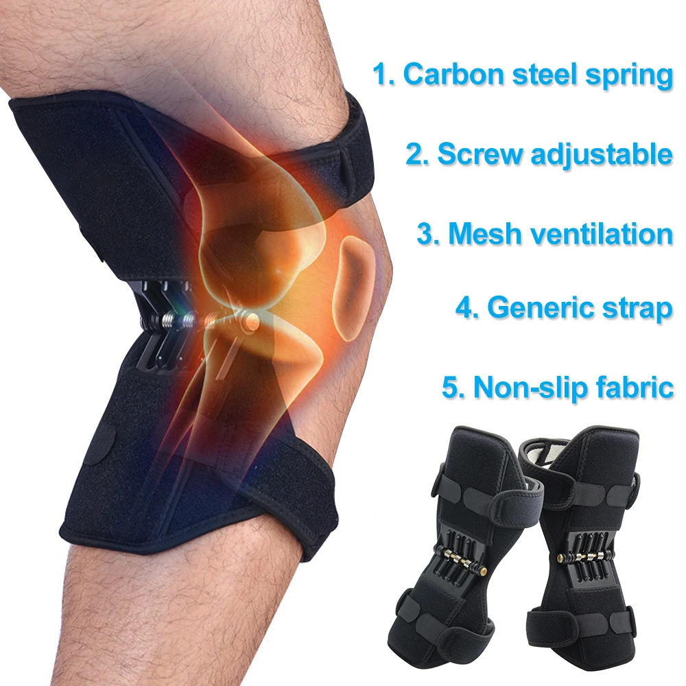 

Adjustable Knee Protection Booster Old Cold Knee Band Mountaineering Deep Care Powerful Joint Support Knee Pads Leg Protector