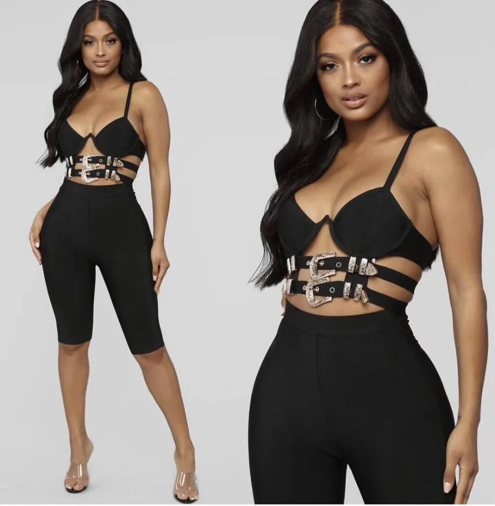 High Quality Black Slip Sequined Slip 2 Pieces Set Rayon Bandage Set Club Fashion Set
High Quality Black Slip Sequined Slip 2 Pieces Set Rayon Bandage Set Club Fashion Set