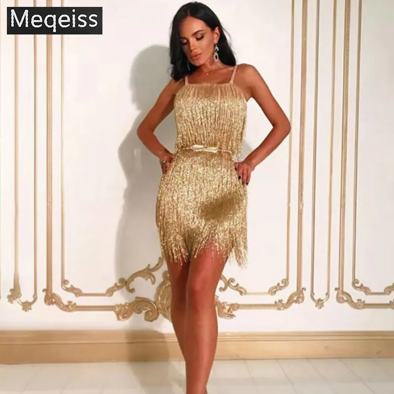 MEQEISS Summer Women Bandage Dress Vestidos Verano 2018 Sexy Fringe Tassel Club Dress Spaghetti Strap Evening Party Runway Dress
MEQEISS Summer Women Bandage Dress Vestidos Verano 2018 Sexy Fringe Tassel Club Dress Spaghetti Strap Evening Party Runway Dress