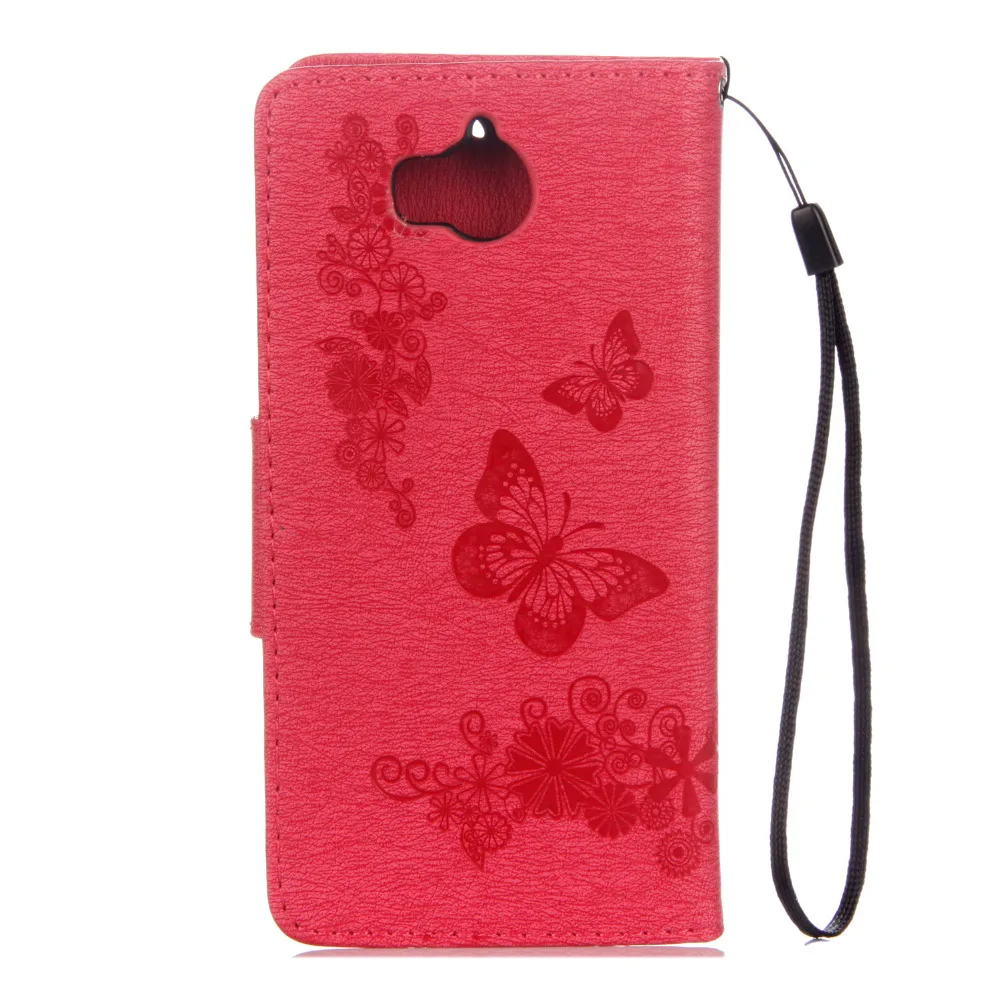 Y5(2017) Phone Cases For Fundas Huawei Y5 2017 Case For coque Huawei Y6 2017 Case Cover Butterfly Flip wallet Leather case capa