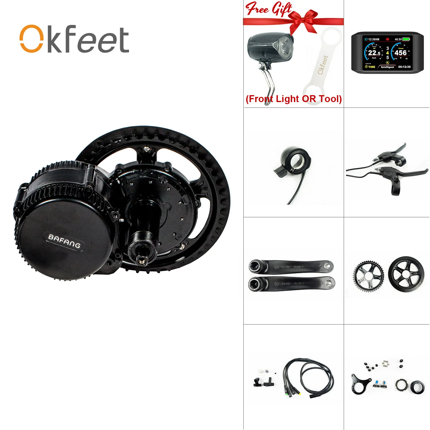 Bafang 8fun BBS02B 36V 500W DPC18 850C C965 LCD Display 52T Central Engine Mid Drive Motor Electric Bike Conversion Kit
Bafang 8fun BBS02B 36V 500W DPC18 850C C965 LCD Display 52T Central Engine Mid Drive Motor Electric Bike Conversion Kit