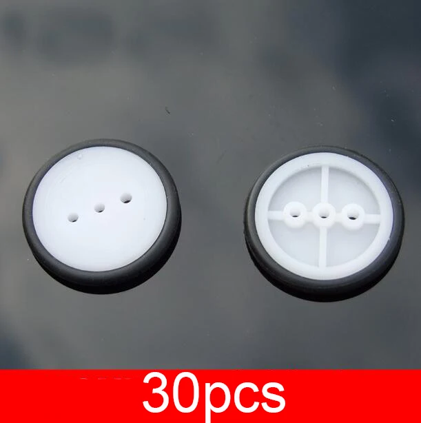 30Pcs Small Rubber Tires Wheels For DIY Model Car/Robot Models 2mm Shaft Hole Diameter 29.5mm
30Pcs Small Rubber Tires Wheels For DIY Model Car/Robot Models 2mm Shaft Hole Diameter 29.5mm