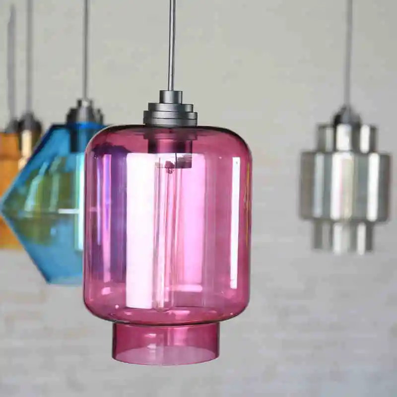 Nordic simple color glass shade modern milk tea shop bar lamp dining room clothing shop hot pot shop small Chandelier
Nordic simple color glass shade modern milk tea shop bar lamp dining room clothing shop hot pot shop small Chandelier