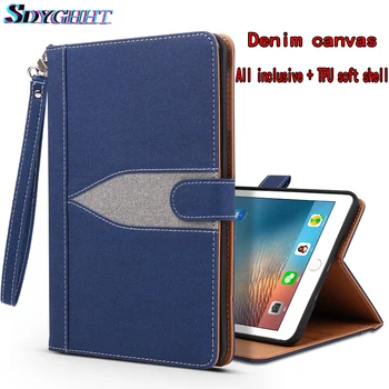 SDYGHHT For iPad Air2 Air1 2017 2018 new TPU soft shell 9.7inch denim canvas smart cover bracket set automatic sleep / wake
SDYGHHT For iPad Air2 Air1 2017 2018 new TPU soft shell 9.7inch denim canvas smart cover bracket set automatic sleep / wake
