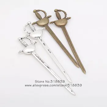 Vintage Metal Zinc Alloy Knight Sword Pendant Charms Saber Charms 22*85mm 10pcs/lot 7743
Vintage Metal Zinc Alloy Knight Sword Pendant Charms Saber Charms 22*85mm 10pcs/lot 7743
