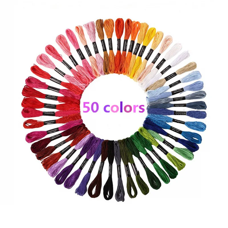 50 pcs Random Color embroidery DIY Silk Line Branch Threads Similar Dmc Thread Floss Skein Cross Stitch Thread
50 pcs Random Color embroidery DIY Silk Line Branch Threads Similar Dmc Thread Floss Skein Cross Stitch Thread