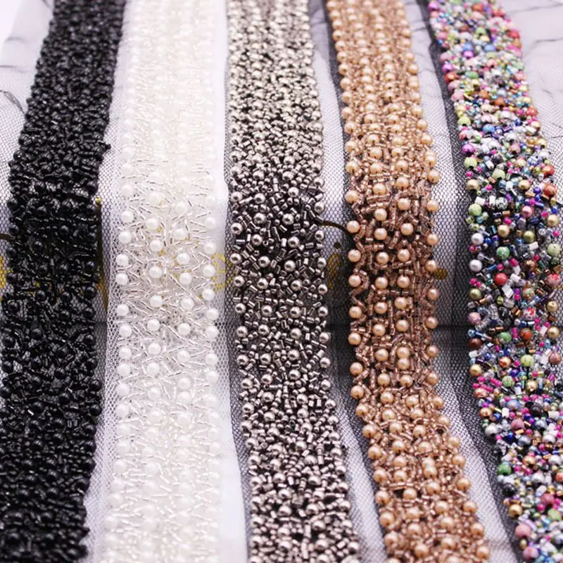 2Yards/Lot Beaded Lace Ribbon Tape Width 3CM Beads Lace Trim Fabric DIY Embroidered Collar Decoration White Lace Sewing
2Yards/Lot Beaded Lace Ribbon Tape Width 3CM Beads Lace Trim Fabric DIY Embroidered Collar Decoration White Lace Sewing