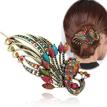 Women Vintage Metal Crystal Peacock Hair Clip Claw Clamp Donut Style Hair Pins Hair Accessories Beauty Tools
Women Vintage Metal Crystal Peacock Hair Clip Claw Clamp Donut Style Hair Pins Hair Accessories Beauty Tools