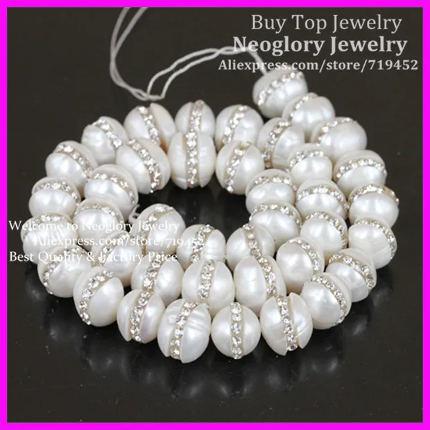 1strand Fresh Water Pearl with Rhinestone Bead,Elegant White Freshwater Baroque pearl,Sparkling Rhinestone 10mm Round Pearl
1strand Fresh Water Pearl with Rhinestone Bead,Elegant White Freshwater Baroque pearl,Sparkling Rhinestone 10mm Round Pearl