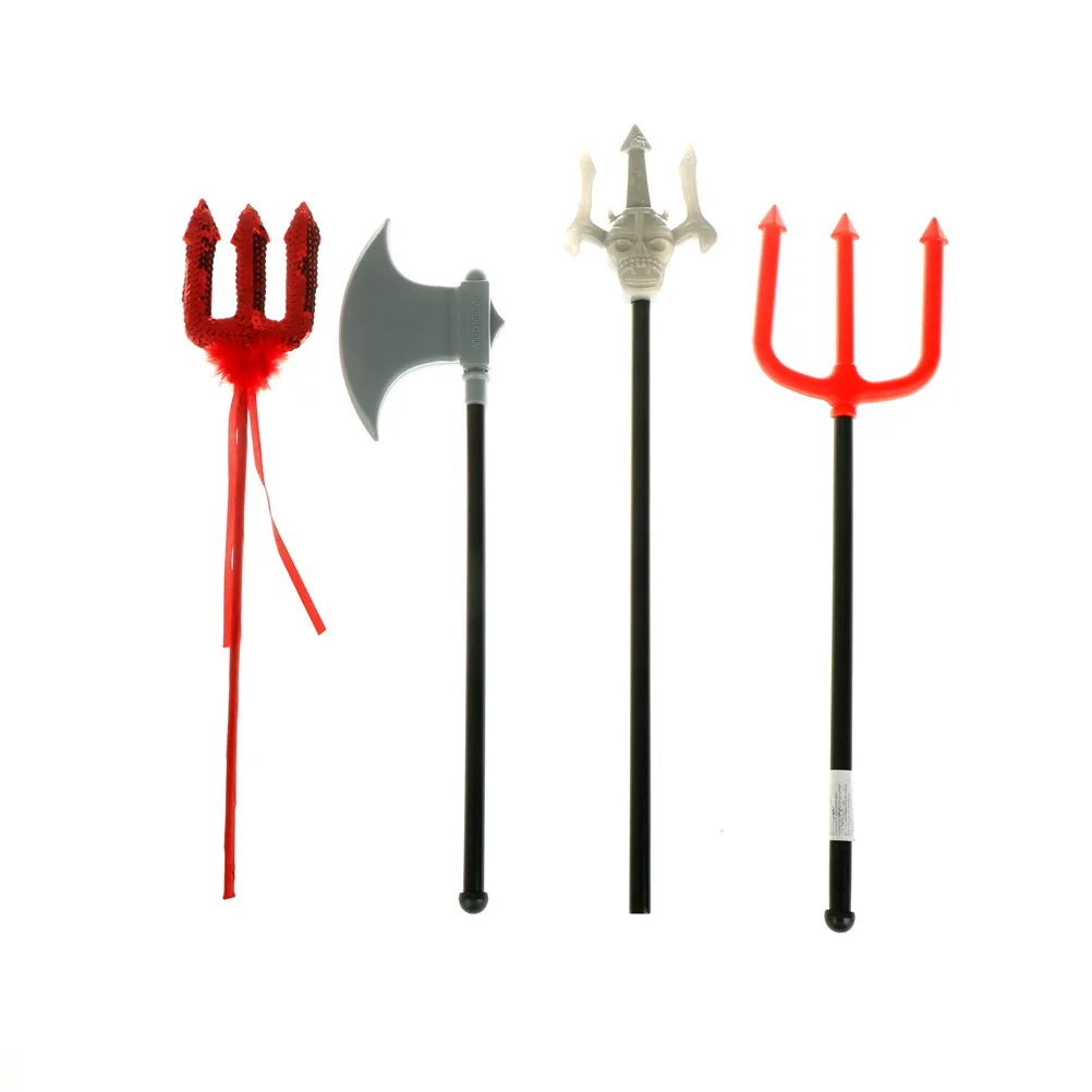 Cosplay Props Red Trigeminal Halloween Party Decorative Fork Devil Double Edged Axe Sequin Devil Magic Wand Weapons
Cosplay Props Red Trigeminal Halloween Party Decorative Fork Devil Double Edged Axe Sequin Devil Magic Wand Weapons