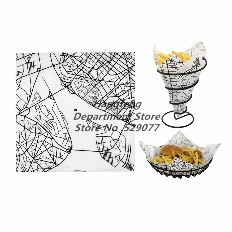 30*30 Creative Design Grease Wax Paper Food grade Fast food Wrapping Oil Paper For Burger Pizza Sandwich Cake Fries wrapper 100
30*30 Creative Design Grease Wax Paper Food grade Fast food Wrapping Oil Paper For Burger Pizza Sandwich Cake Fries wrapper 100