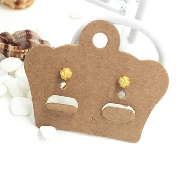 4x5cm Kraft Paper Ear Studs Hang Card 100Pcs/lot Fashion Jewelry Ring Earring Paper Display Display Cards H0271
4x5cm Kraft Paper Ear Studs Hang Card 100Pcs/lot Fashion Jewelry Ring Earring Paper Display Display Cards H0271
