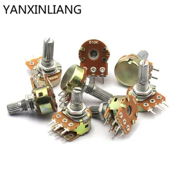 5pcs B1K B2K B5K B10K B20K B50K B100K B500K 6Pin Shaft WH148 Amplifier Dual Stereo Potentiometer 1K 2K 5K 10K 50K 100K 500K
5pcs B1K B2K B5K B10K B20K B50K B100K B500K 6Pin Shaft WH148 Amplifier Dual Stereo Potentiometer 1K 2K 5K 10K 50K 100K 500K