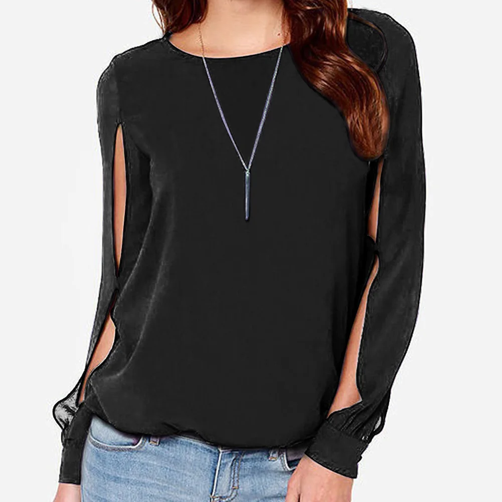 Hot Sale European Style O-neck Round Neck Leisure Women Long Sleeve Solid Chiffon Shirt Loose Shirt Blouse
Hot Sale European Style O-neck Round Neck Leisure Women Long Sleeve Solid Chiffon Shirt Loose Shirt Blouse