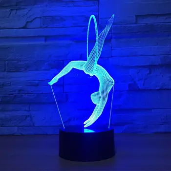 Acylic LED Women Gymnastics 3D Night Light Sensor Light Luminaria Home Decor USB Table Lamp Kids Gift
Acylic LED Women Gymnastics 3D Night Light Sensor Light Luminaria Home Decor USB Table Lamp Kids Gift