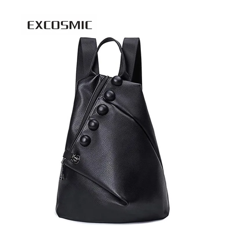 EXCOSMIC High Quality Backpack Women Pu Leather Female Backpacks Teenager School Bags Mochila Feminina Rucksack Mochilas Mujer
EXCOSMIC High Quality Backpack Women Pu Leather Female Backpacks Teenager School Bags Mochila Feminina Rucksack Mochilas Mujer