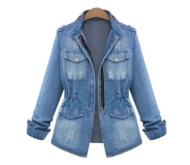 spring autumn New women coat slim Denim Jacket Jeans women clothing Fashion pocket zipper casual female jackets
spring autumn New women coat slim Denim Jacket Jeans women clothing Fashion pocket zipper casual female jackets