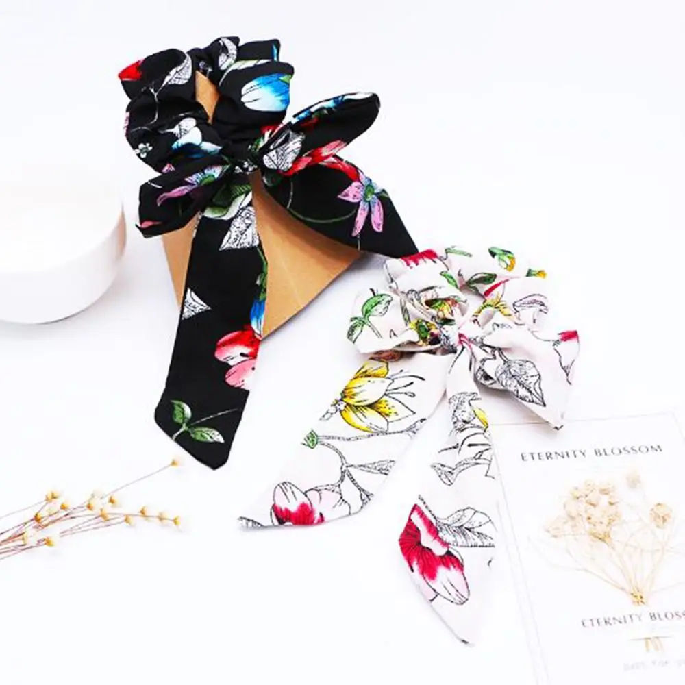 Bow Streamers Hair Ring Floral Print Hair Bands Hair Scrunchies Ponytail Holder Hair Rope Tie Rubber Cloth headband Accessories
Bow Streamers Hair Ring Floral Print Hair Bands Hair Scrunchies Ponytail Holder Hair Rope Tie Rubber Cloth headband Accessories