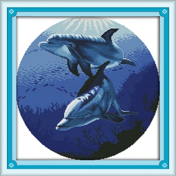Everlasting Love Classic Dolphins (2) Chinese Cross Stitch Kits Ecological Cotton Stamped DIY Gift Wedding Decoration For Home
Everlasting Love Classic Dolphins (2) Chinese Cross Stitch Kits Ecological Cotton Stamped DIY Gift Wedding Decoration For Home