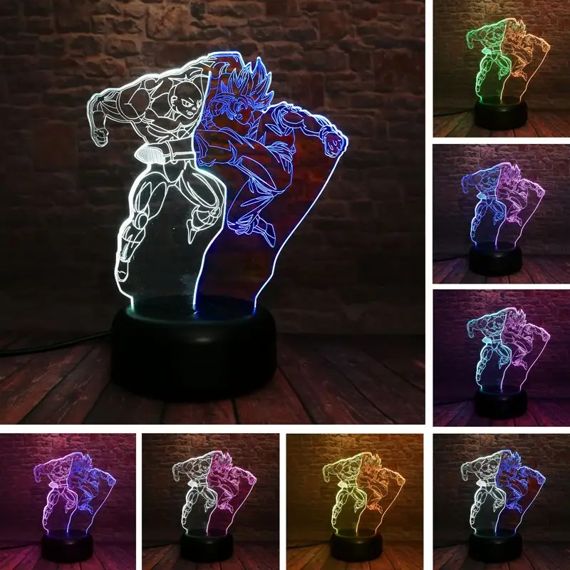 Dragon Ball Super Fighting Anime Figure 3D Illusion NightLight LED Colourful Mixed Flash Light Dragon Ball Z Figma Modeling Toys
Dragon Ball Super Fighting Anime Figure 3D Illusion NightLight LED Colourful Mixed Flash Light Dragon Ball Z Figma Modeling Toys