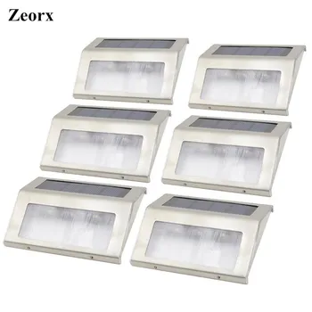 6pcs Stainless Steel Solar Bright Step Light Stairs Pathway Deck Lamp Waterproof Outdoor Fence Garden Pathway Wall Lamp (White)
6pcs Stainless Steel Solar Bright Step Light Stairs Pathway Deck Lamp Waterproof Outdoor Fence Garden Pathway Wall Lamp (White)