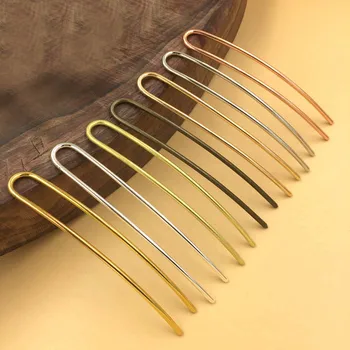 100mm Hairpin Hair Pin Stick Kanzashi U Shape Findings DIY Hair Accessories Women Wedding Brass Metal Vintage Hairwear Hairstick
100mm Hairpin Hair Pin Stick Kanzashi U Shape Findings DIY Hair Accessories Women Wedding Brass Metal Vintage Hairwear Hairstick