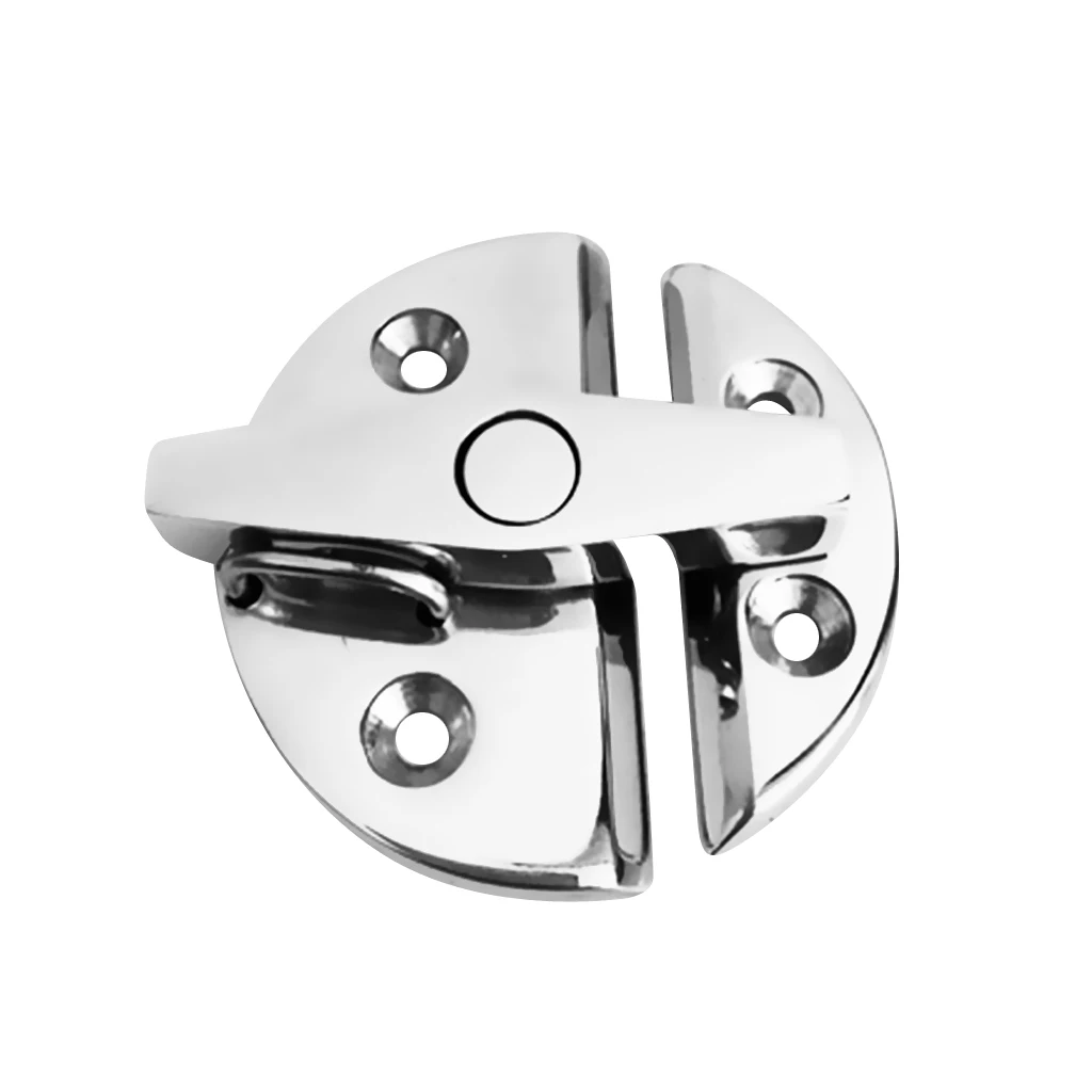 Round 2.17'' Door Locker Latch Hatch Lock Deck Latch - Marine 316 Stainless Steel