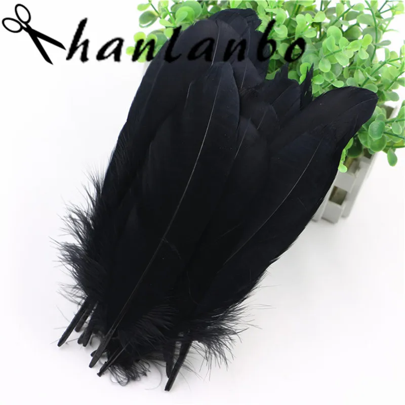 Wholesale 20pcs/lot 15-20 cm/6-8 inch black Goose Feather Decorative Feathers For Jewelry Hats Clothes feather Craft
Wholesale 20pcs/lot 15-20 cm/6-8 inch black Goose Feather Decorative Feathers For Jewelry Hats Clothes feather Craft
