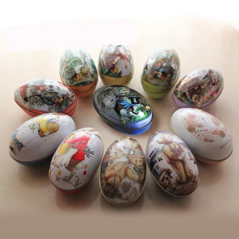 120pcs Easter Bunny Printing iron can Trinket Tin Easter Eggs Shaped Candy Chocolate Box Tinplate Case Party Birthday Gift Decor
120pcs Easter Bunny Printing iron can Trinket Tin Easter Eggs Shaped Candy Chocolate Box Tinplate Case Party Birthday Gift Decor