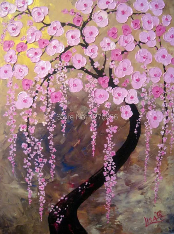 Hand-painted Modern Pink Petals are Full of the Tree Standing Near the Lake Handmade Wall Art Knife Oil Painting On Canvas
Hand-painted Modern Pink Petals are Full of the Tree Standing Near the Lake Handmade Wall Art Knife Oil Painting On Canvas