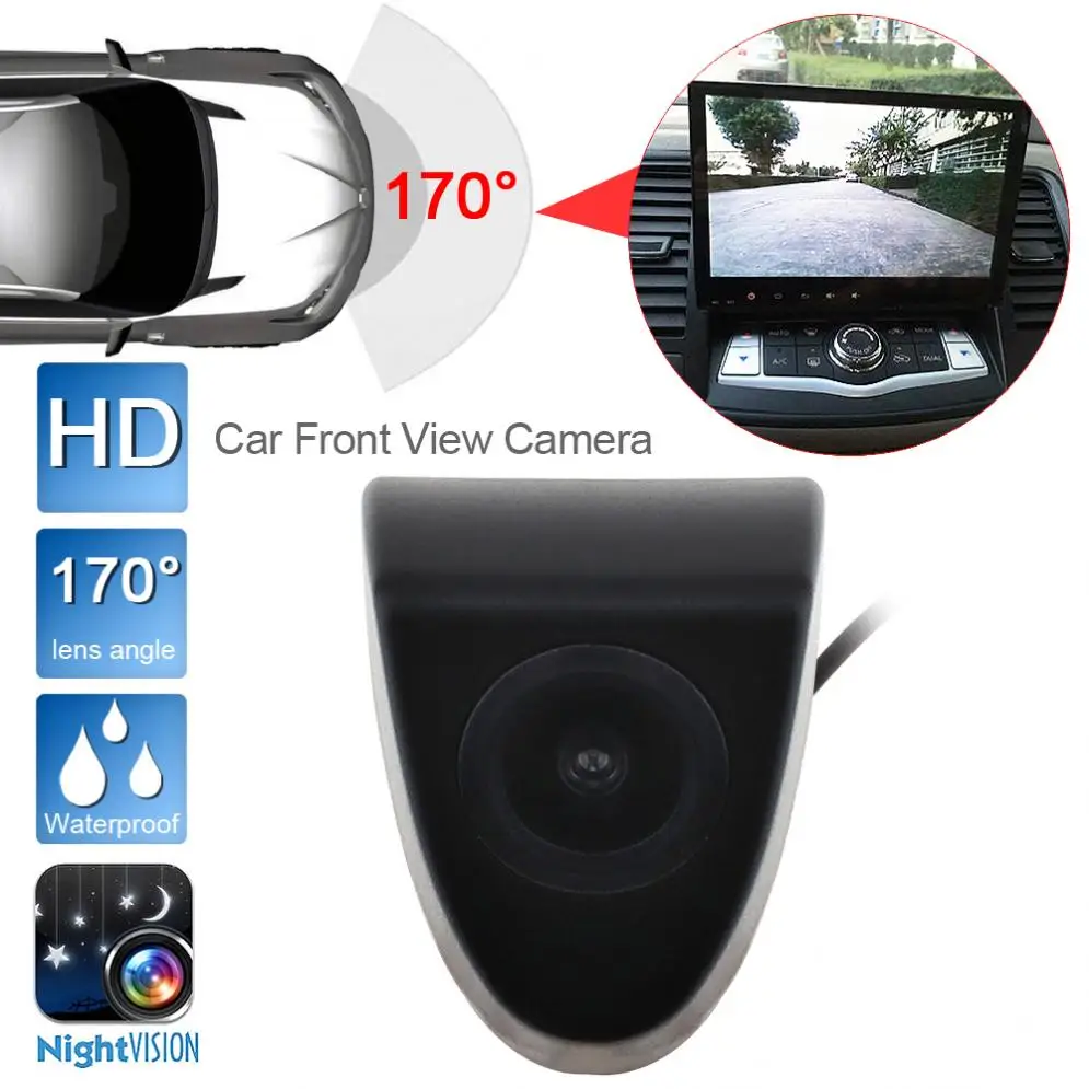 420 TVL Universal Durable HD Car Front View Camera Night Vision 170 Wide Degrees Logo Embedded for Toyota
420 TVL Universal Durable HD Car Front View Camera Night Vision 170 Wide Degrees Logo Embedded for Toyota