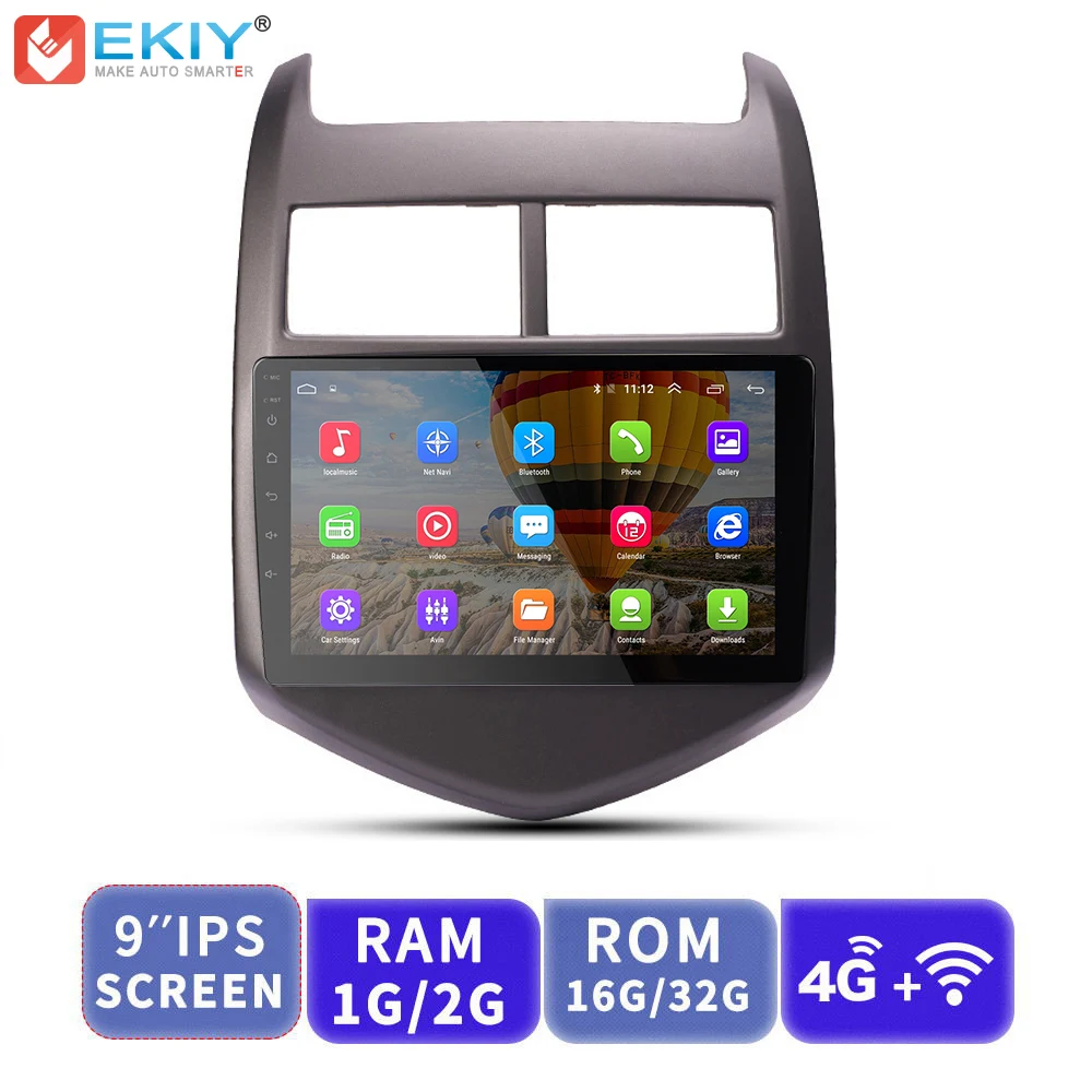 EKIY 9' 2.5D IPS Android Car Radio Multimedia Player Audio Video For Chevrolet Aveo 2011 2012 2013 GPS Navigation With 4G Modem
EKIY 9' 2.5D IPS Android Car Radio Multimedia Player Audio Video For Chevrolet Aveo 2011 2012 2013 GPS Navigation With 4G Modem