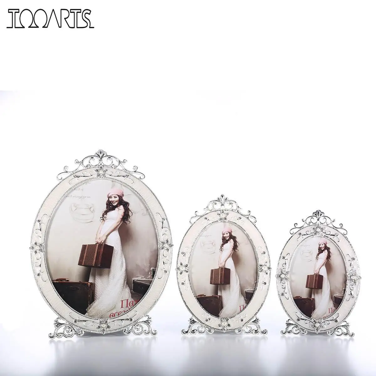 Oval Picture Frame Metal Photo Frame Tabletop Display Home Wedding Photo Frame Anniversary for Family New Couple
Oval Picture Frame Metal Photo Frame Tabletop Display Home Wedding Photo Frame Anniversary for Family New Couple