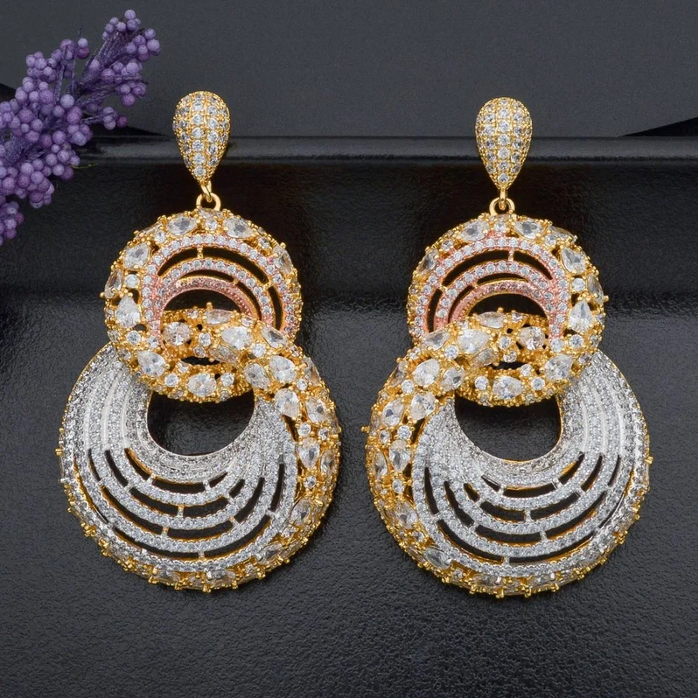 ModemAngel Luxury Brand Cubic Zirconia Pave 3 Tone Engagement Bridal Earring Dress Jewelry For women
ModemAngel Luxury Brand Cubic Zirconia Pave 3 Tone Engagement Bridal Earring Dress Jewelry For women