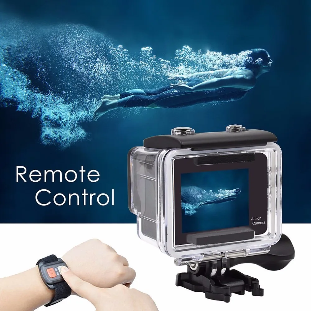 Action Camera 4K Wifi Waterproof 2.4G Remote Control Dual Screen Sport Camera 1080p Full HD Underwater Cam Bicycle Helmet Camera
Action Camera 4K Wifi Waterproof 2.4G Remote Control Dual Screen Sport Camera 1080p Full HD Underwater Cam Bicycle Helmet Camera