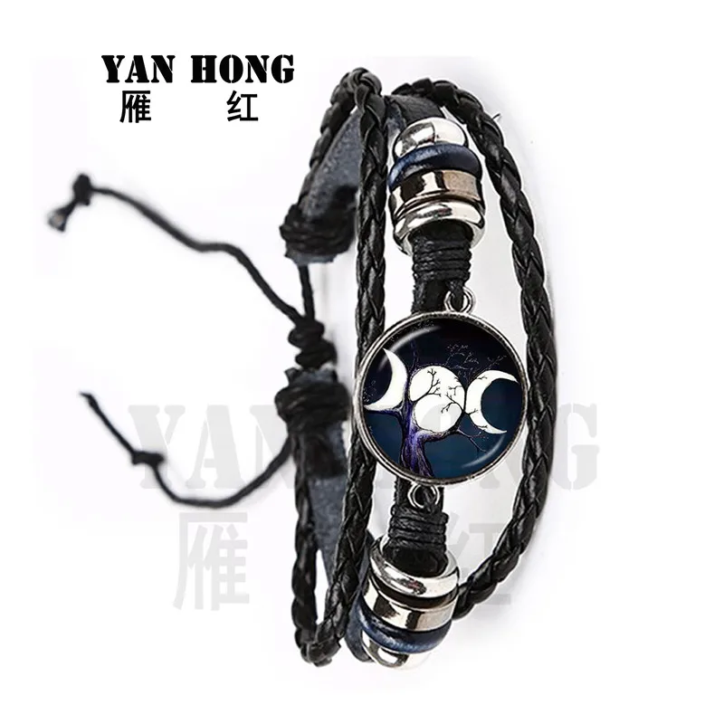 Classic Supernatural Pentagram Glass Bracelet Gothic Pendant Satanism Evil Occult Pentacle Jewelry Pagan Charm Chain Bangle
Classic Supernatural Pentagram Glass Bracelet Gothic Pendant Satanism Evil Occult Pentacle Jewelry Pagan Charm Chain Bangle